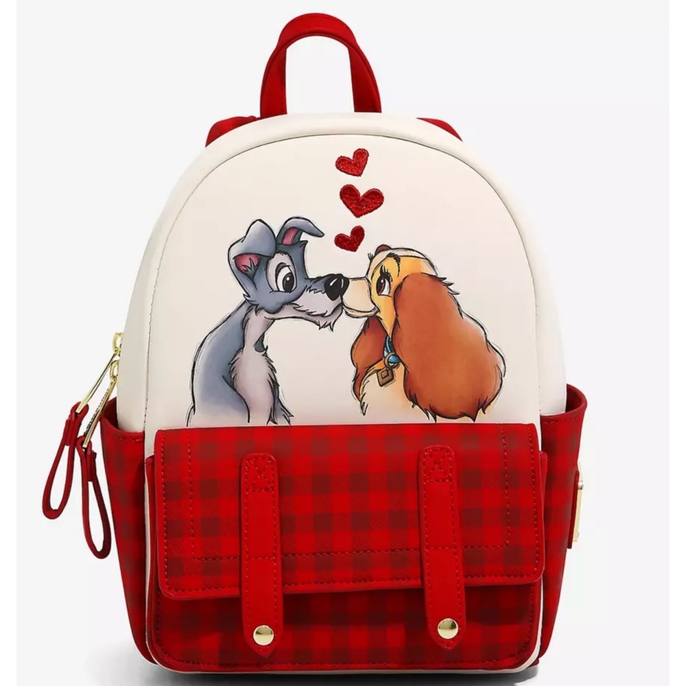 NWT Loungefly lady and the tramp mini Backpack
